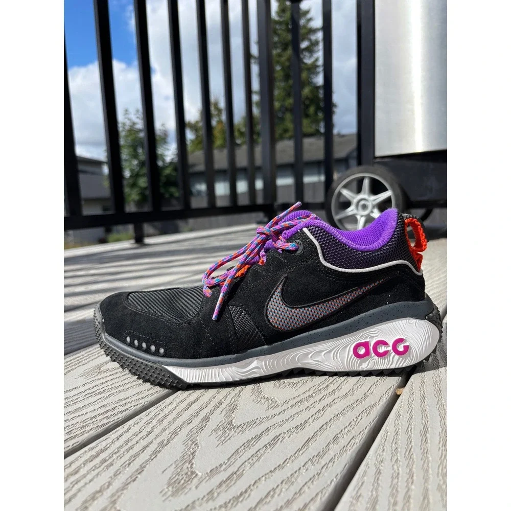 Nike ACG Dog Mountain Mens Shoes Size 7.5 Hyper Grape Black‎ Blue AQ0916-001